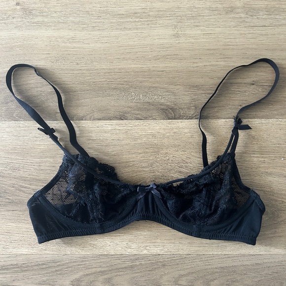 Black Lace Underwire Bralette, XS/S - EUC - Picture 1 of 5